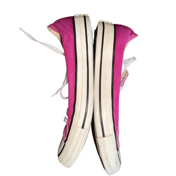 Converse All Star Pink Magenta White Chuck Taylor Paper Low Top Shoes size 7 - Picture 3 of 10